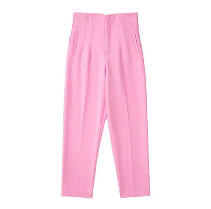 Elle Rouge High Waist Pleat Pants