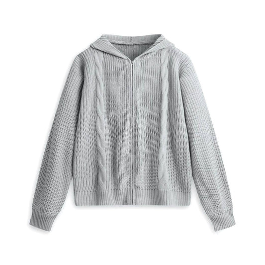 Elle Fall Cardigan Zip-up Hoodie